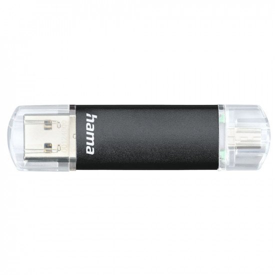 Hama Laeta Twin USB 3.0 Flash Drive 40 MB/s Black - 64GB