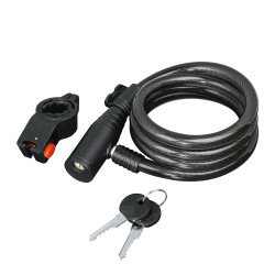Hama Bicycle Spiral Cable Lock 120 cm - Black