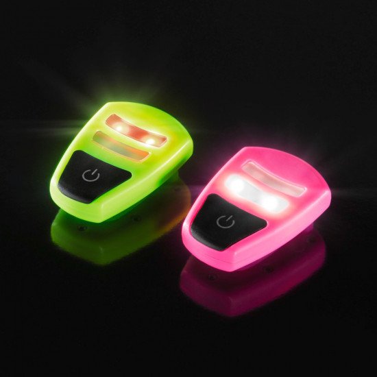 Hama Mini LED Safety Clip Light - 5 Mode Red/White LED - Pink