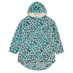 Huggable Hoodie Childrens Supersoft Oversize Leopard Print Lounge Hoodie - One Size