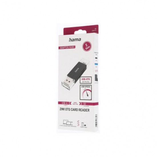 Hama USB Card Reader OTG USB-A + USB-C USB 3.2 SD/microSD