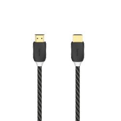 Hama High Speed HDMI Fabric Gold Plated Cable Black - 1.5 m - OPEN BOX