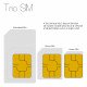 3 PAYG 4G Trio Data SIM Pack Preloaded with 12GB of Data Three Size Card - UK & WORLDWIDE