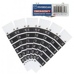 Feverscan Forehead Thermometer Temperature Strips in Case - X6