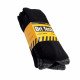Dri Tech Work Socks With Cushioned Foot Black 3 Pair Pack UK 6-11 - Black