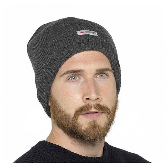 3M Thinsulate Superwarm Windproof and Waterproof Beanie Hat - Grey L/XL