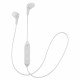 JVC Gumy Wireless Bluetooth In Ear Headphones- White