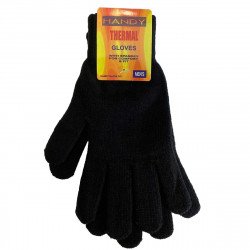 Handy Men's High Quality Thermal Winter Gloves - Black