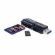 Integral USB 3.0 Dual Slot Card Reader, SD/microSD, Black
