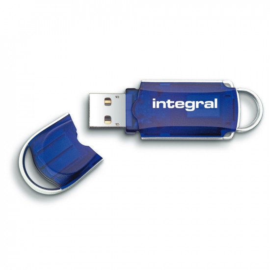 Integral 32GB Courier USB 2.0 Flash Drive - Blue - 5 Pack