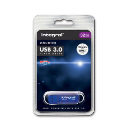 Integral 32GB Courier USB 3.0 Flash Drive - Blue