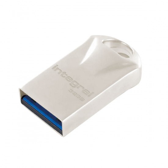 Integral Metal Fusion USB 3.0 Flash Drive - Silver - 32GB