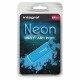Integral Neon USB 2.0 Flash Drive - Blue - 64GB