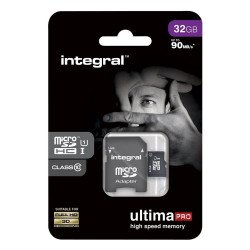 Integral Micro SD Memory Card UltimaPro SDHC/XC 90MB CLASS 10 UHS-I 32GB