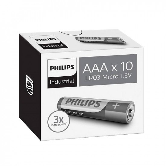 Philips AAA Batteries Industrial - 10 Carton Box