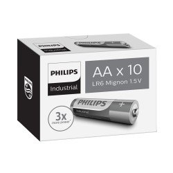 Philips AA Alkaline Batteries Industrial - 10 Carton Box