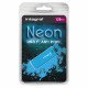 Integral Neon USB 2.0 Flash Drive - Blue - 128GB