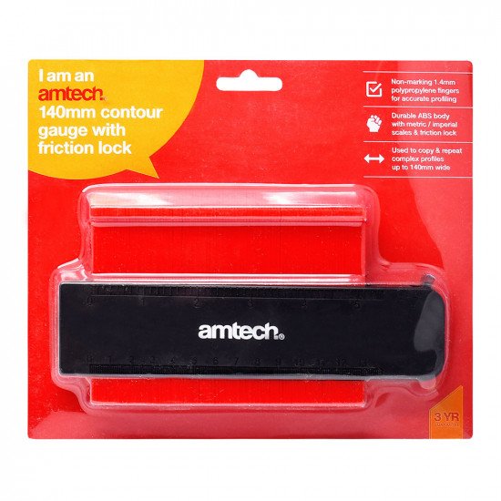 Amtech 140mm (5 Inch) Contour Gauge With Friction Lock