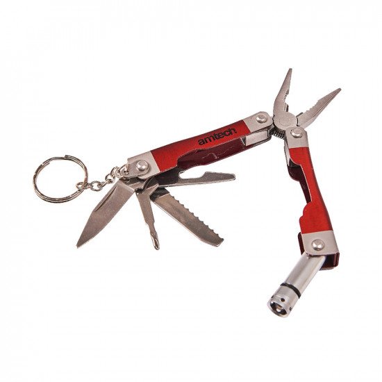 Amtech 8-In-1 Micro Pliers With LED