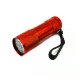 Kingavon 9 LED Aluminium Torch - Red