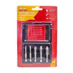 Amtech Damaged Screw Remover and Extractor Tool Set -
