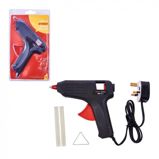 Amtech 50W Hot Melt Glue Gun - Black