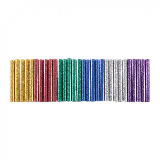 Amtech Coloured Glitter Hot Melt Glue Gun Sticks (11x100mm) - 30 pieces