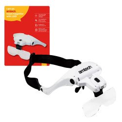 Amtech Hands-free Multi-lens Head Magnifier with LED