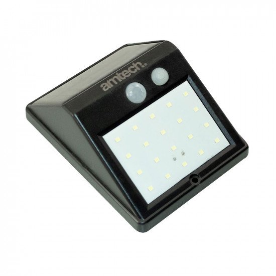 Amtech 20 SMD LED Solar PIR Outdoor Sensor Light
