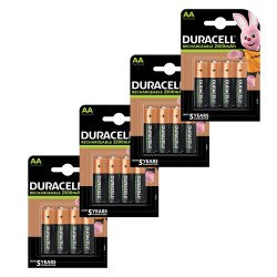 Duracell Rechargeable AA 2500mAh batteries - 16 Pack