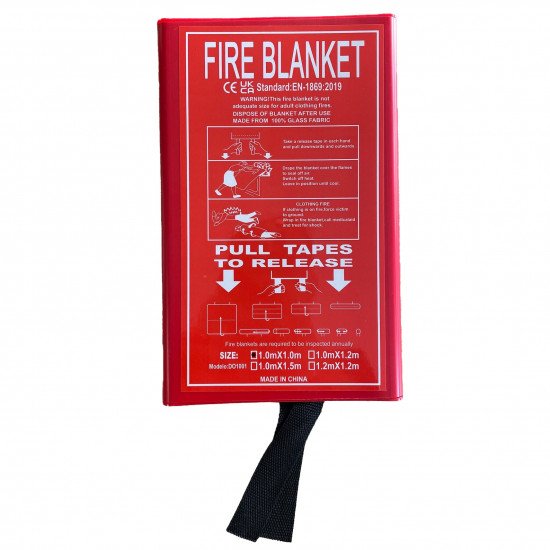 Infapower Wall Moutable Home Kitchen Fire Blanket 1m x 1m