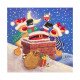 Santa and Friends Christmas Greeting Cards 2 designs - Pack of 10