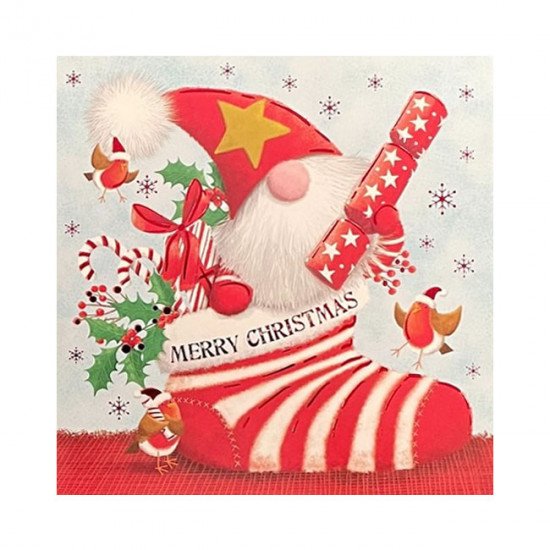Christmas Gonks Christmas Greeting Cards 2 designs - Pack of 10