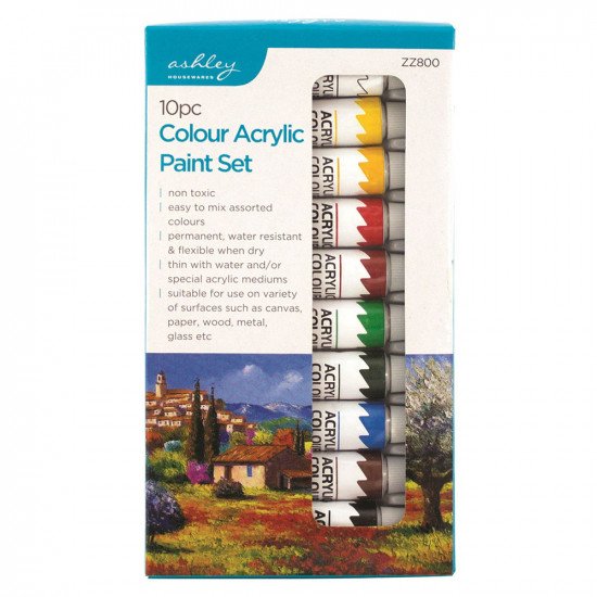 Ashley Acrylic Paint Set 10 Colours