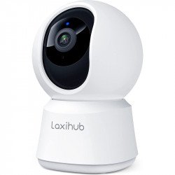 Laxihub Arenti P2 Indoor WiFi Security Camera Full HD 1080p Night Vision 2-Way Audio Motion Sound Detection IOS and Android Compatible