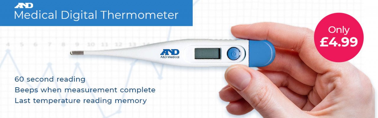 A&D Medical Digital Thermometer - Only £4.99