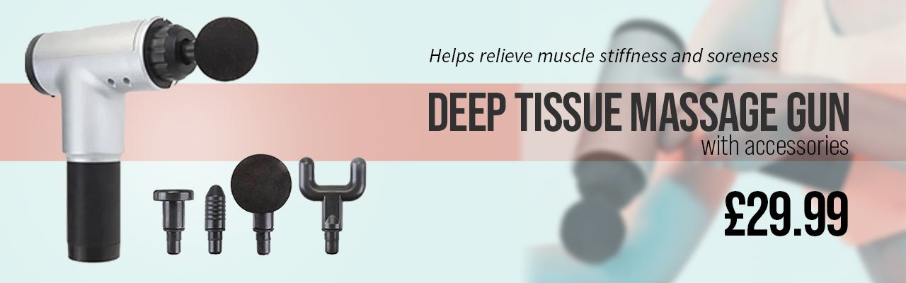 Pursuit Fitness Deep Tissue Massage Gun With Attachments - Only £29.99