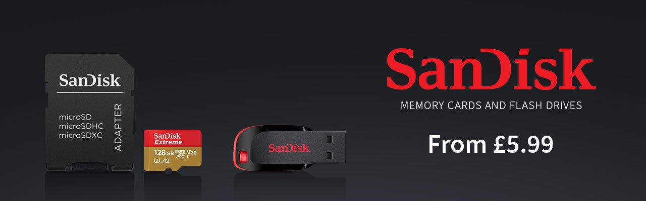 SanDisk Memory Cards And Flash Drives - From £5.99