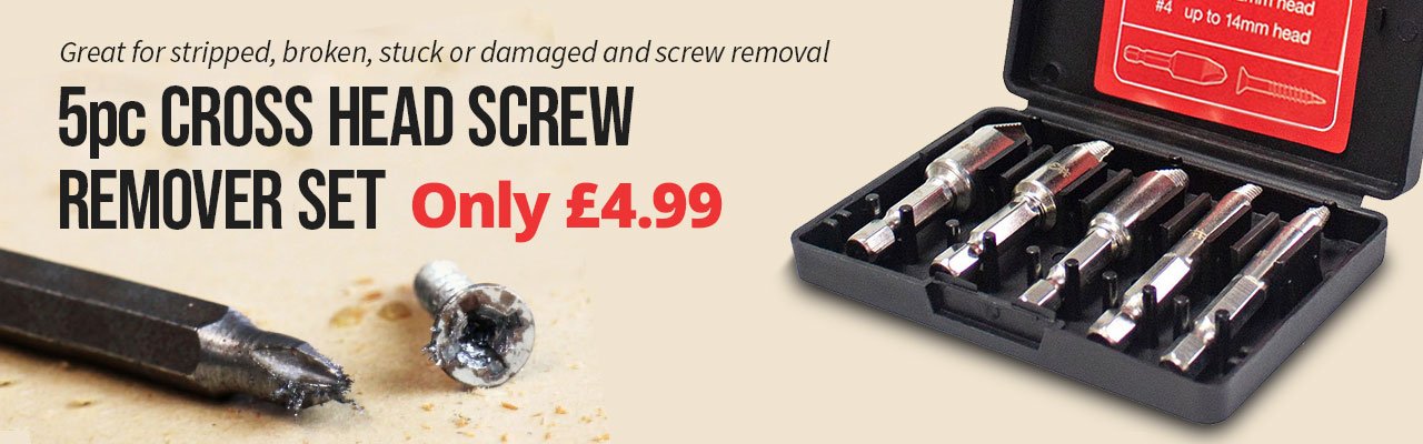 Damaged Screw Extractor And Remover Kit - Only £4.99