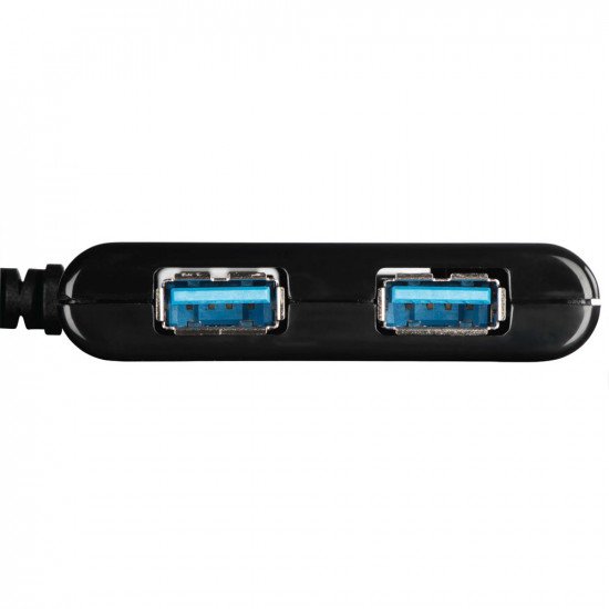 Hama 1:4 USB 3.1 Hub incl. USB-C Adapter, Bus-Powered, Black