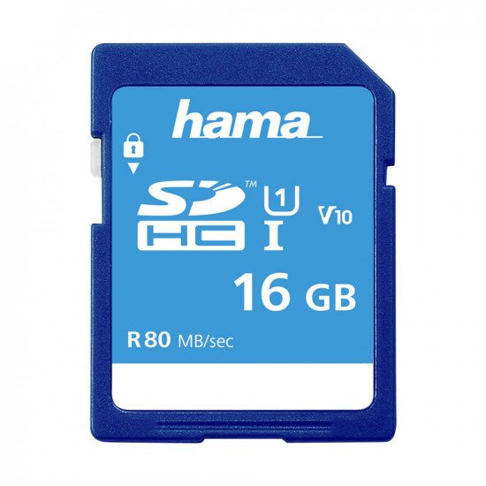 Hama Secure Digital SDHC 16GB Class 10 UHS-I 80MB/S