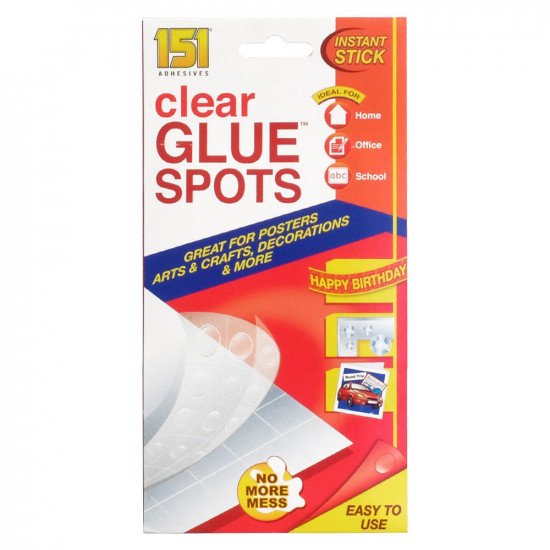 151 Adhesives Clear Glue Spots - 112 Spots