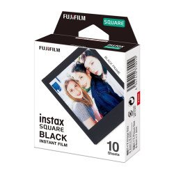 Fuji Instax SQUARE Black Frame Instant Film - 10 Shot Pack