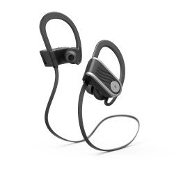 Hama Voice Sport Bluetooth Headphones, In-Ear Ear Hook Design - Black/Silver
