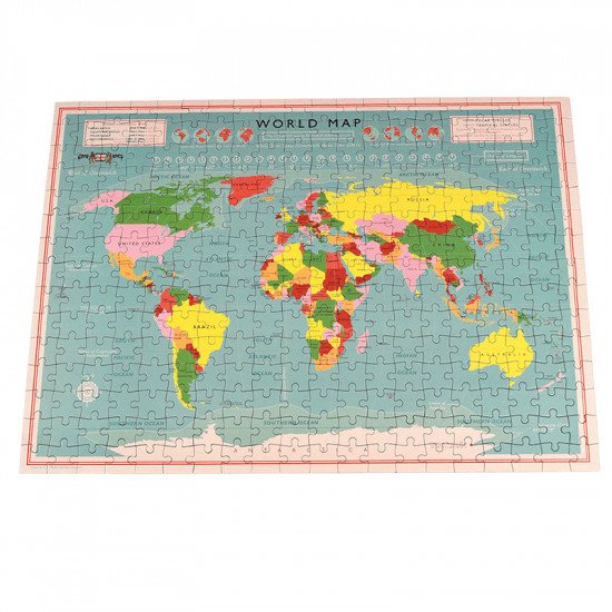 Rex London World Map 300 Piece Puzzle In A Tube
