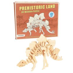 Rex London Stegosaurus 3d Wooden Puzzle