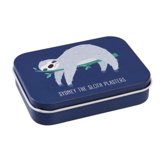 Rex London Sydney The Sloth Plasters In A Tin (pack Of 30)