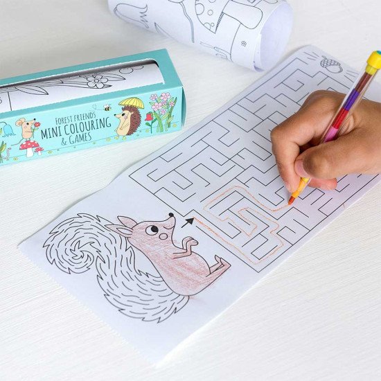 Rex London Forest Friends Mini Colouring And Games