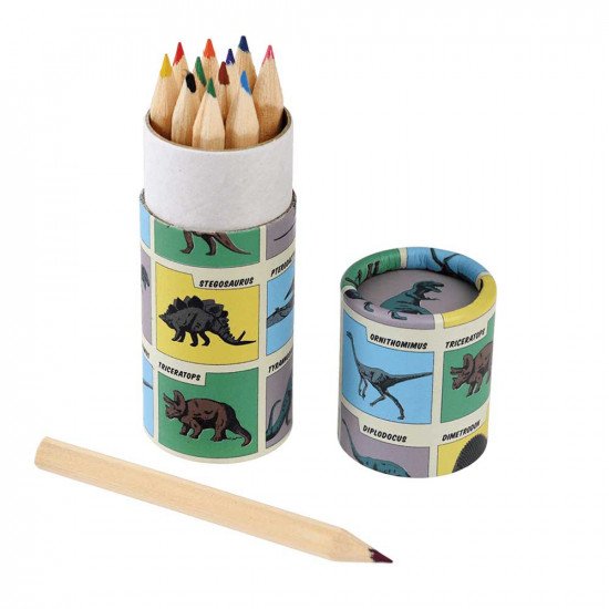 Rex London Prehistoric Land Colouring Pencils (set Of 12)