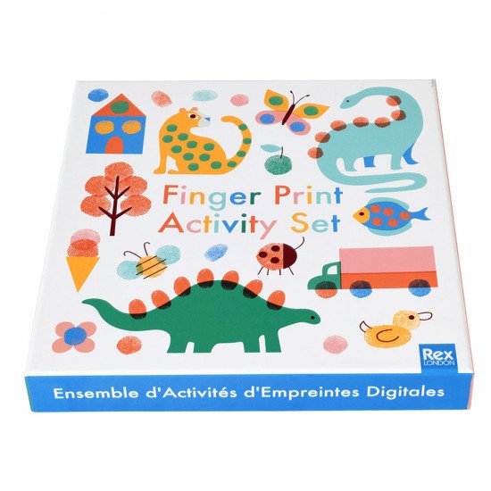 Rex London Children's Fingerprint Ink Pad Activity Book Set